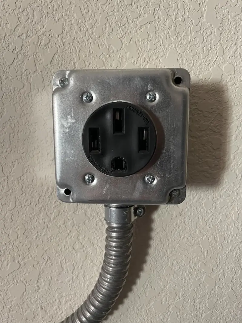 NEMA 14-50 outlet installed for Smart Home Electrical in Mount Angel